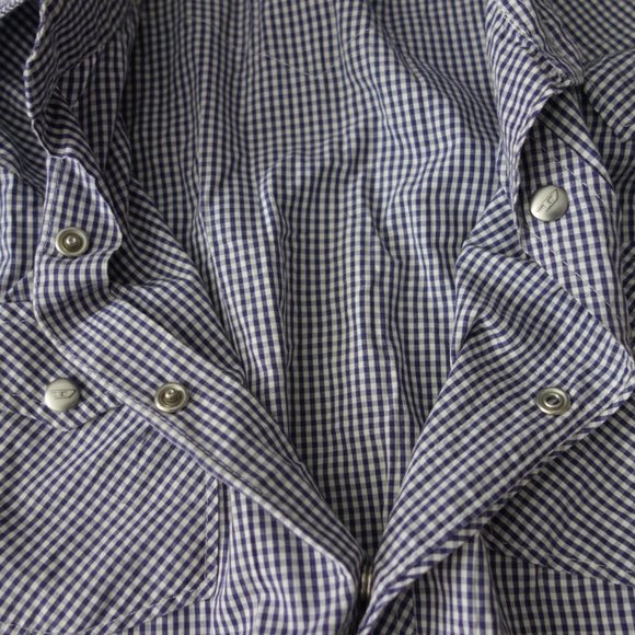 Diesel Checkered Short Sleeve Snap-In Button Down Size S - Picture 14 of 14